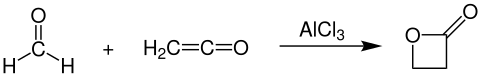 Industrial synthesis of beta-propiolactone