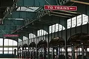 Inside Communipaw Terminal