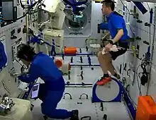 Interior of Wentian module at Tiangong Space Station