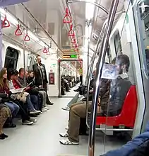 Interior of the trains