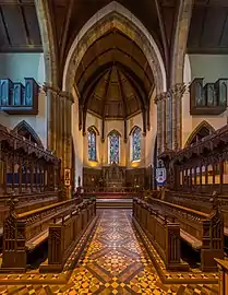 The choir and altar