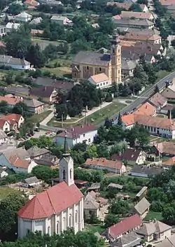 Ariel view of Iregszemcse