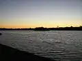 Looking over Iron Cove from Callan Park at dusk