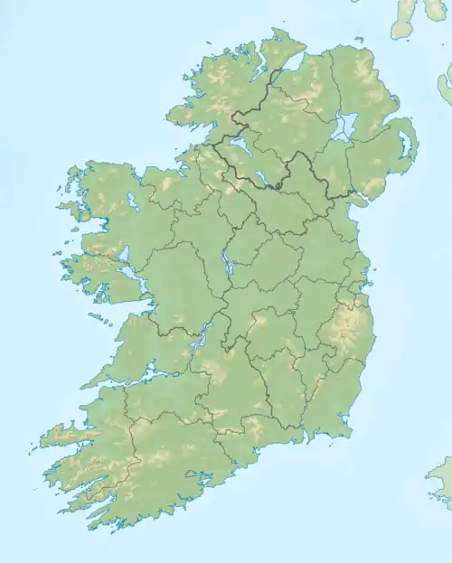 White Lough location in Ireland