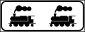 Crossing of railway linking tracks: the trains move very slowly and usually with the presence of a flagger (this crossing is not considered a level crossing).