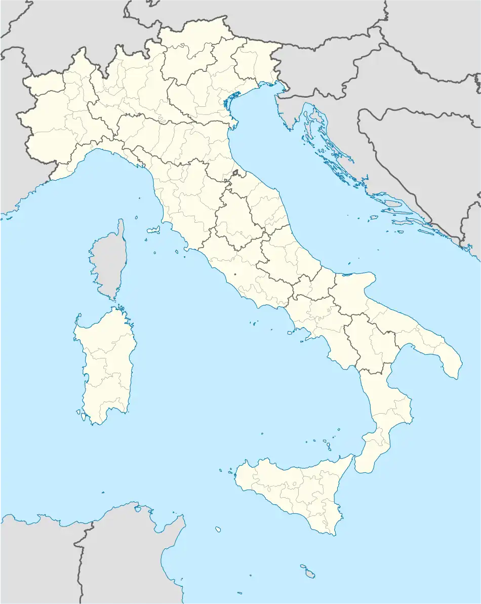 Map showing the location of Riserva Naturale di Monte Salviano