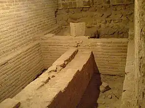 The tomb of Jahan Shah within the southern part of the mosque.