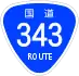 National Route 343 shield