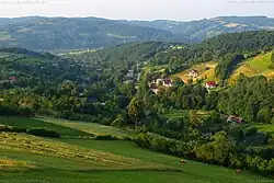 Jaworzna, view of the village.