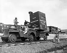 Rail Jeep conversion to a switch engine in Australia, 1943