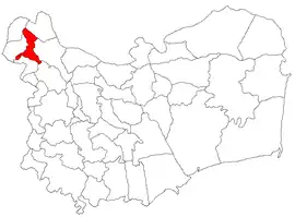 Location in Tulcea County