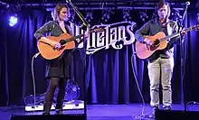 Joan Shelley performing with Nathan Salsburg in Whelan's, Dublin in 2017