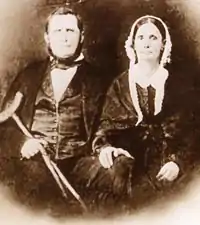 John Hart Crenshaw, of southeastern Illinois, with his wife, Francine "Sina" Taylor.