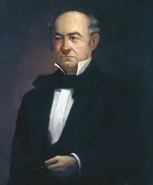 A painting of John LaRue Helm made by his granddaughter Katherine Helm in 1907.