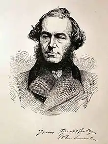 head and shoulders engraving of a man