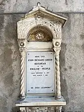 Gravesite, cimetière du vieux château Menton, France