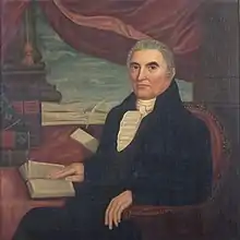 Peleg Arnold portrait from 1815, currently in the John Hay Library at Brown University