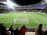 A view of the South Stand from the North Stand before the match against Burnley on 4 March 2008.