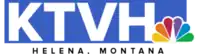 The letters KTVH in light gray against a light blue square background. The NBC peacock is set in the lower right corner. The words "Helena, Montana" appear below, widely tracked.