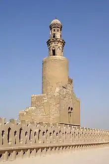 Minaret of the Mosque of Ibn Tulun in Cairo, Egypt