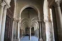 View of the gallery which precedes the prayer hall