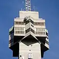 View of the restaurant and observation deck, closed to the public since 2018.