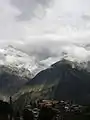 Kalpa and Kinnaur Kailash during monsoon weather