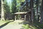 Picnic table at Kamiak Butte