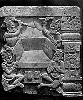 Kanaganahalli aniconic relief of the empty throne of the Buddha