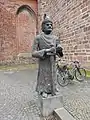 Statue of Charlemagne in Nienburg, Lower Saxony, by Volker Neuhoff, 1991