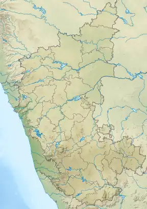 Location of Bellandur lake within Karnataka