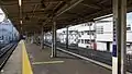 View of the platforms looking in the down direction in February 2016