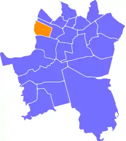 Location of Osiedle Witosa within Katowice