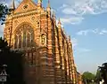 Keble College Chapel from Parks Road, at the junction with Keble Road.