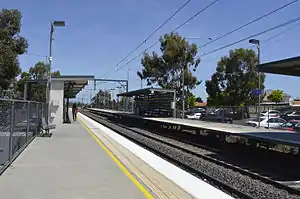 Citybound view from Kelior Plains platform 1 facing towards platform 2