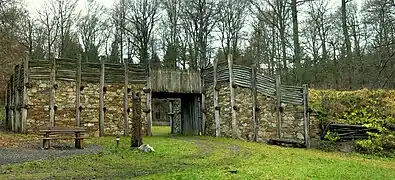 Reconstruction of the (T3) gate of the Celtic Castle of Dünsberg