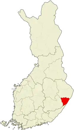 Location of Central Karelia