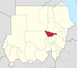 Location in Sudan.