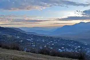 A view of Khashtarak and surrounding nature