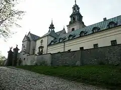 Church of Saint Charles Borromeo in Kielce founded by Marcin Szyszkowski, Ostoja coat of arms in the 17th century.