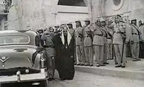 King Talal of Jordan and his son King Hussein in 1952