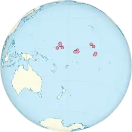 Location of Kiribati