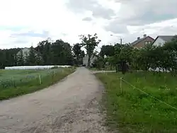 An unpaved road in Kluki