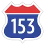 Expressway No.153 shield}}