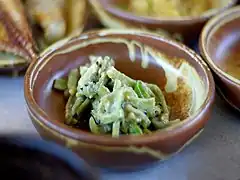 Sweet potato stems seasoned with perilla powder)