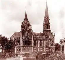 Church of St. Mary of the Perpetual Assistance in Ternopil built between 1903–08, demolished by the Soviets in 1954