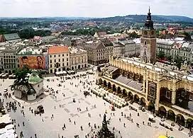 Marketplace: Main Market Square, Kraków, Poland: Europe's largest medieval town square