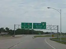 Exit 42 from the Kansas Turnpike