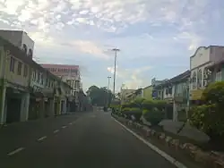 Route  FT 9, downtown Kuala Pilah