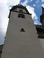 Cannonball as a part of the wall at the tower of St. Michael's (left)